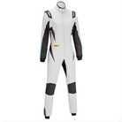 The front of the white Sabelt Hero Superlight TS-10 Ladies Racing Suit from Sabelt.