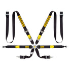 The black and yellow Sabelt Silver Porsche GT3/GT2 FIA Racing Harness.