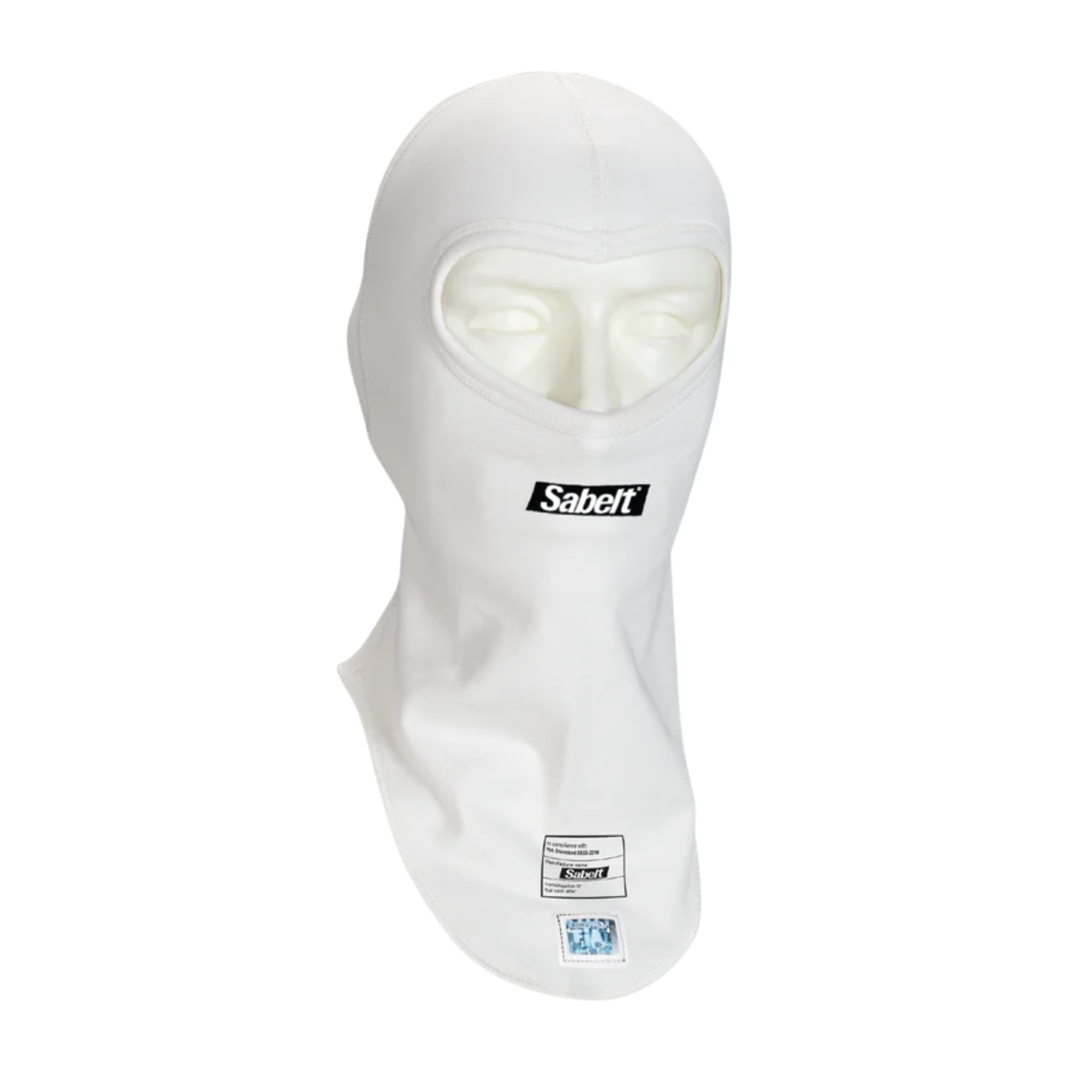 The white Sabelt UI-200 Racing Balaclava.