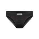 The black FIA 8856-2018 safety certified Sabelt UI-300 Women's Fire-Resistant Racing Briefs from the front.