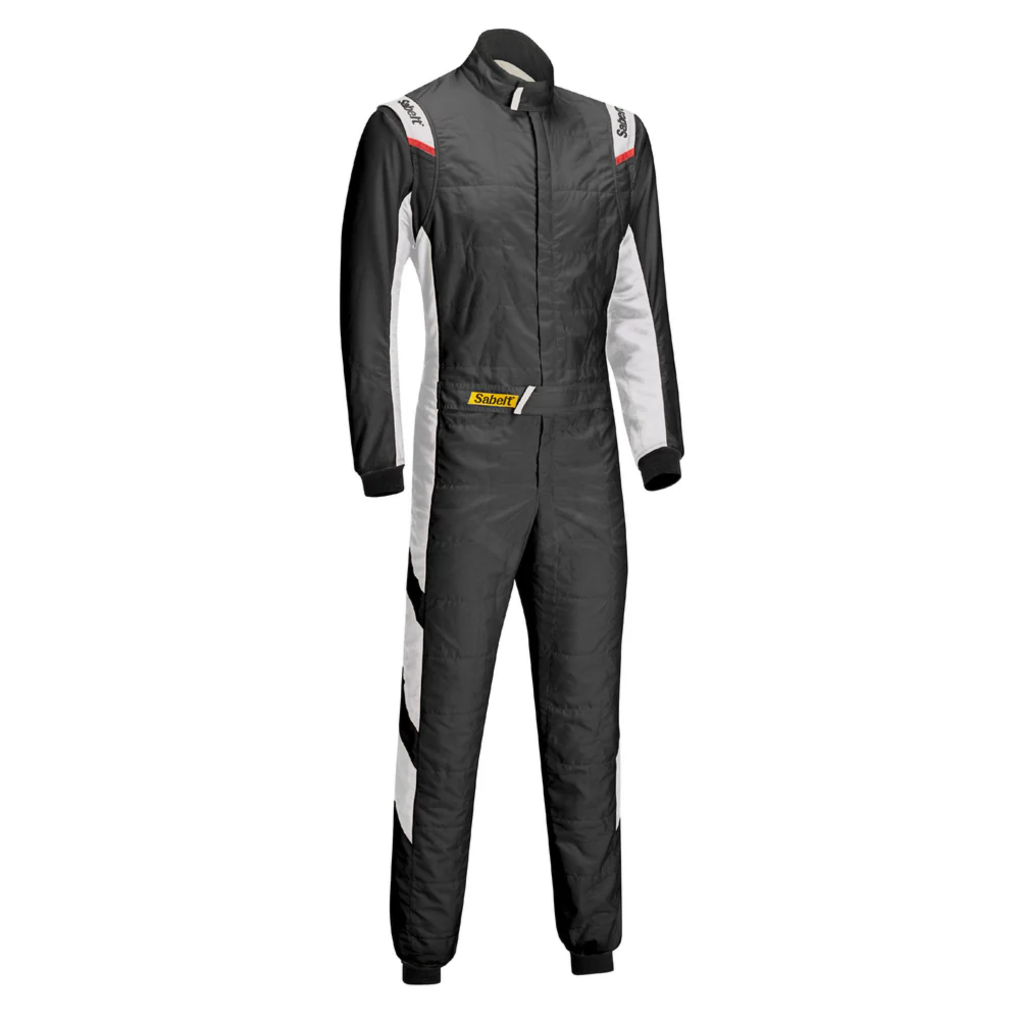 The front of the black Sabelt Universe TS-8 Racing Suit from Sabelt.