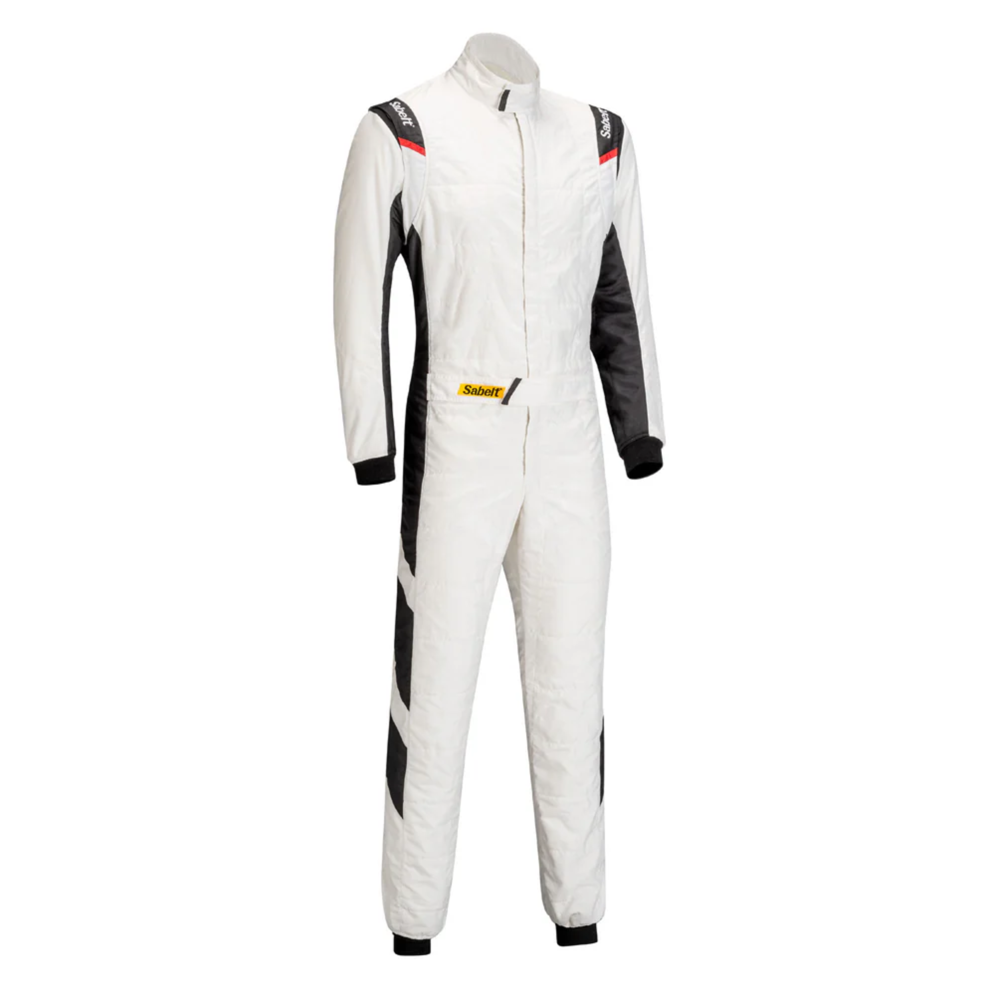 The front of the white Sabelt Universe TS-8 Racing Suit from Sabelt.