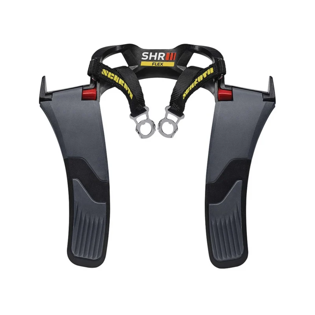 The front of the Schroth SHR Flex Head and Neck Restraint.