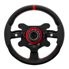 The back of the Simagic GTS Leather Wheel and Button Box.