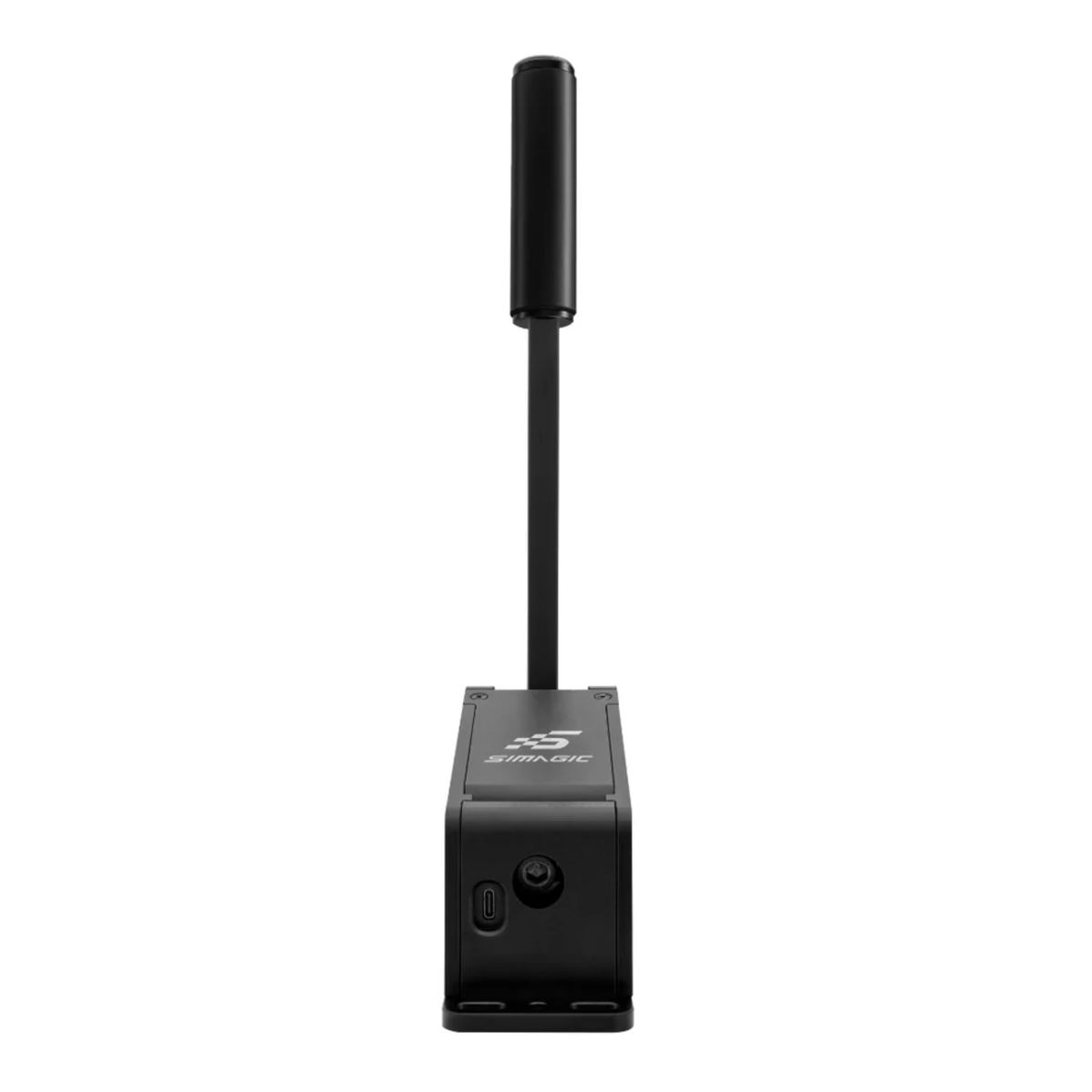 The front of the Simagic Handbrake TB-1 for sim racing.