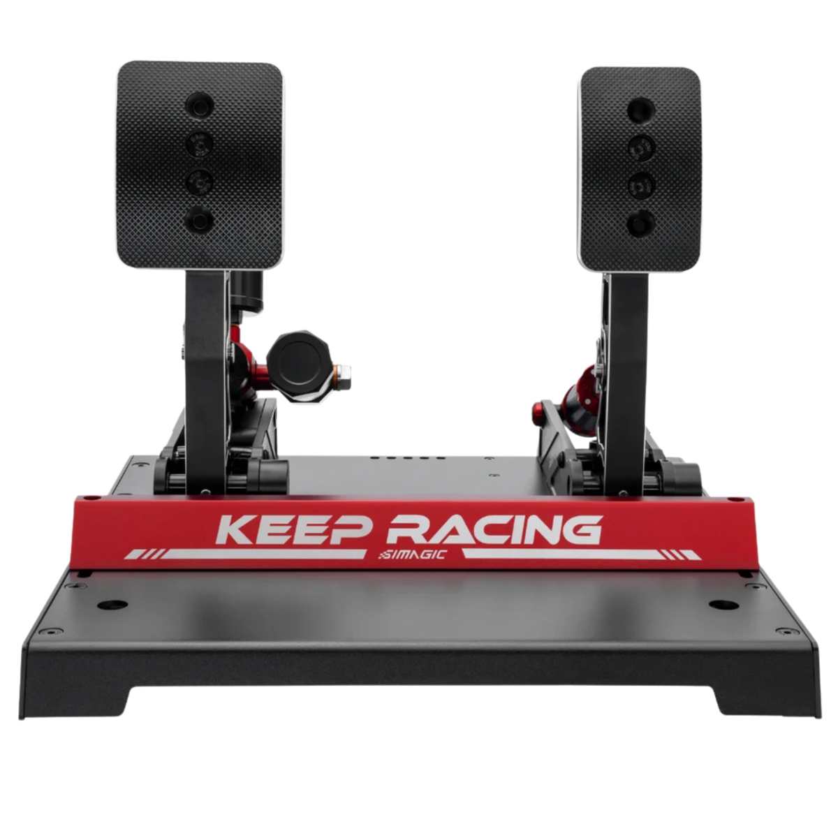 The Simagic P1000 RS Hydraulic Pedal Set 2 pedal formula set.