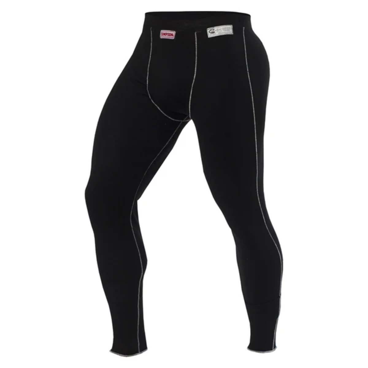 The black SFI 3.3 rated Simpson Memory Fit Fire Resistant Racing Underpants.
