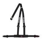 The black Sparco 2 Inch 3-Point Bolt-In Street Harness.