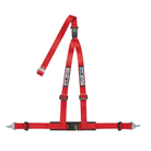 The red Sparco 2 Inch 3-Point Dual Release Street Harness.