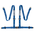 The blue Sparco 2 Inch 4-Point Bolt-In Street Harness.