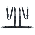 The black Sparco 2 Inch 4-Point Snap-In Street Harness.