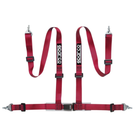 The red Sparco 2 Inch 4-Point Snap-In Street Harness.