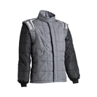 The black and grey Sparco Air-15 Fire Resistant Drag Racing Jacket - SFI 3.2A/15 from Sparco.