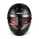 The flat black and red Sparco Air Pro RF-5W SA2020 Helmet from Sparco.