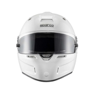 The front of the white Sparco Air Pro RF-5W SA2020 Helmet from Sparco.