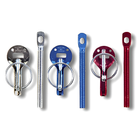 The silver, blue and red Sparco Anodized Hood Pins.
