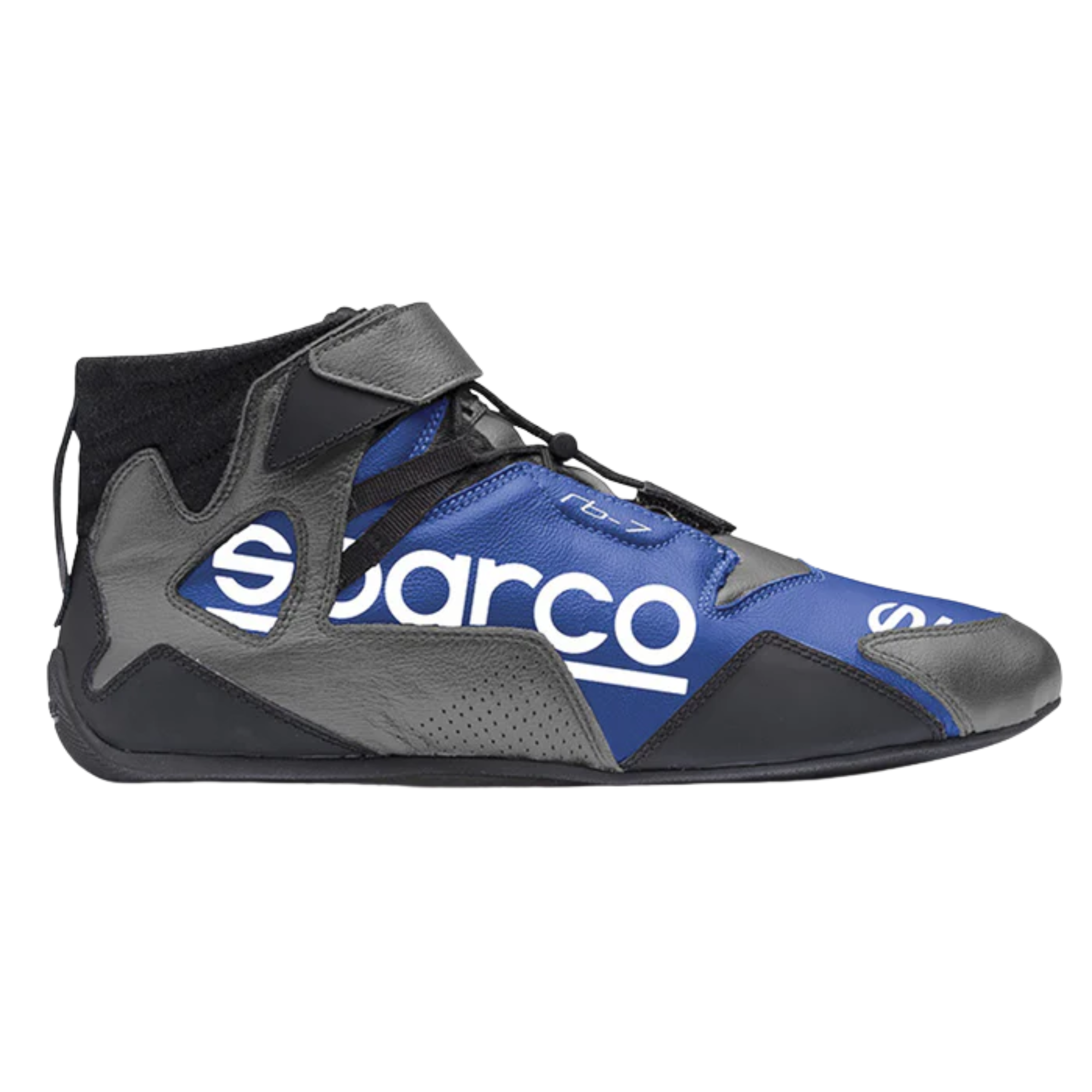 The blue and grey Sparco Apex RB-7 Racing Shoes.