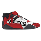 The white and red Sparco Apex RB-7 Racing Shoes.