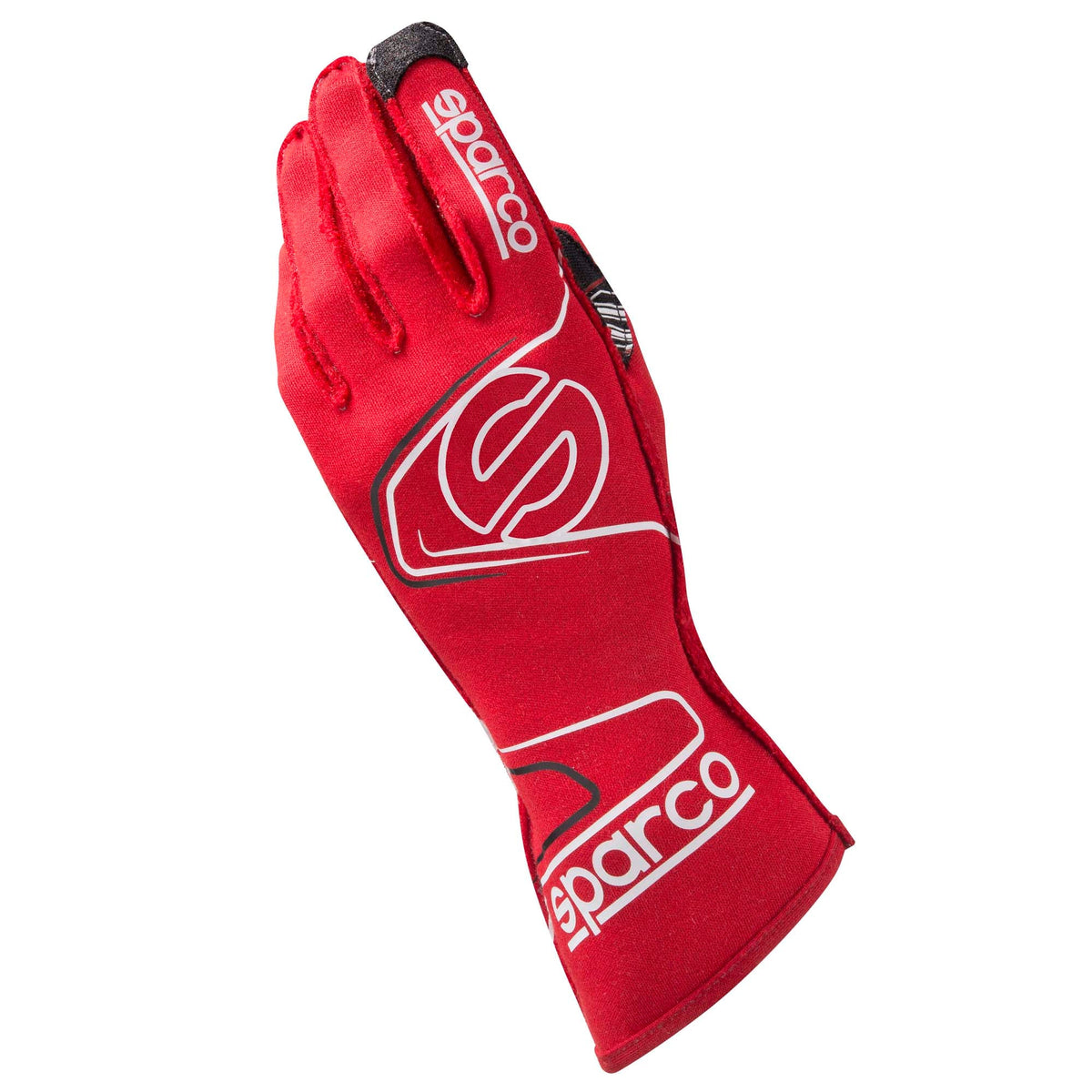 A single red Sparco Arrow RG-7 Evo Racing Glove.