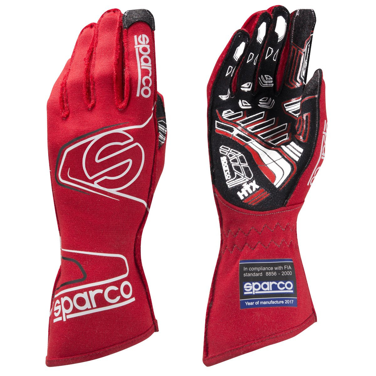 The red Sparco Arrow RG-7 Evo Racing Gloves.