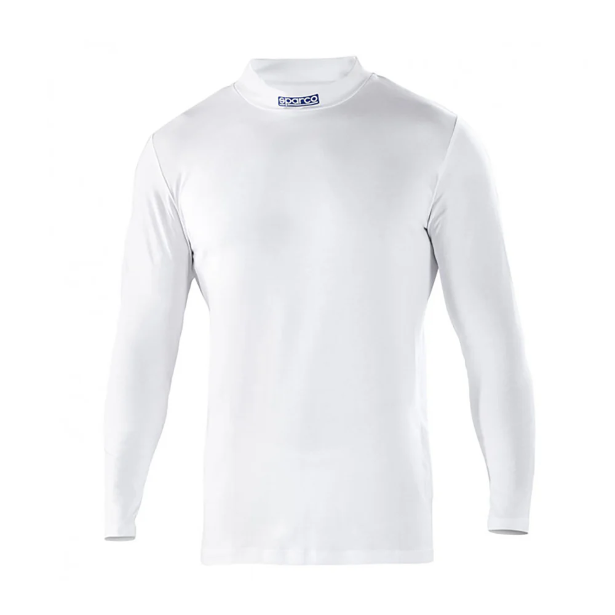 The white Sparco B-Rookie Karting Long Sleeve T-Shirt.