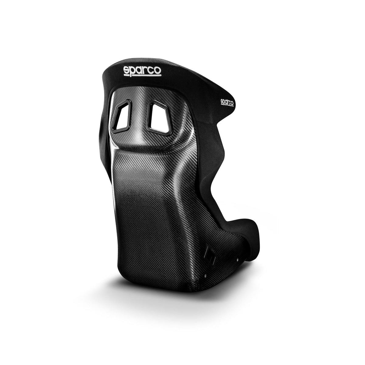 The back of the Sparco Circuit Carbon Racing Seat.