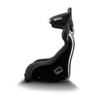 The side of the black Sparco Circuit II QRT Fiberglass Racing Seat.