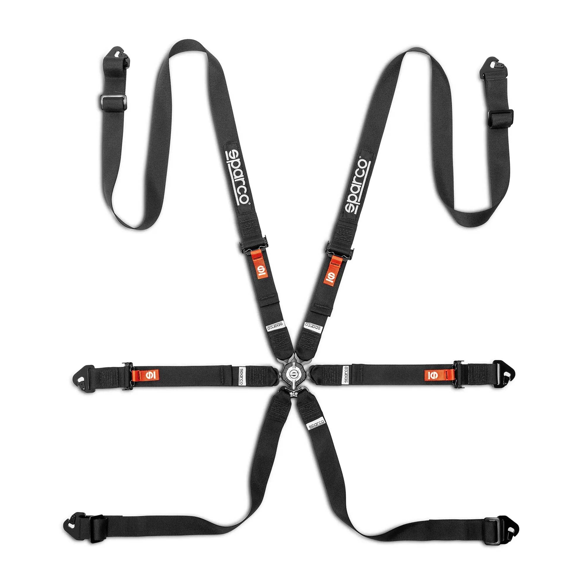 The black Sparco Comp H-2 Racing Harness.