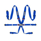 The blue Sparco Comp H-3 Steel Racing Harness.