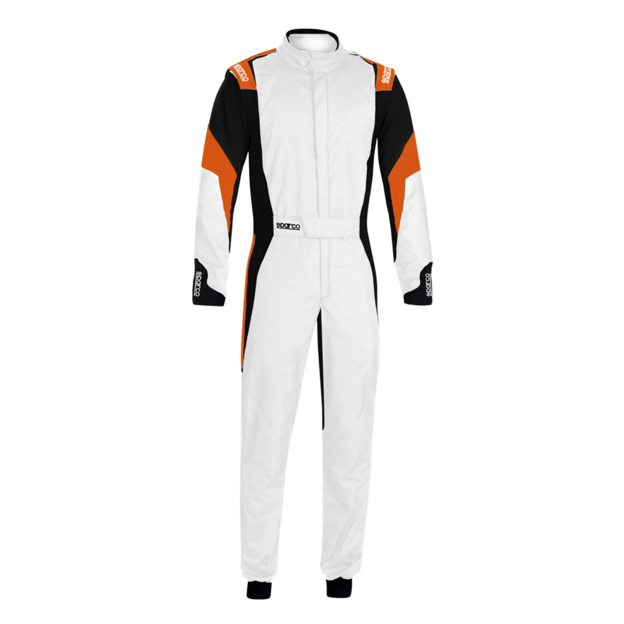 The white and orange Sparco Competition Racing Suit.