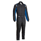 The black and blue Sparco Conquest 3.0 Racing Suit - Boot Cut.