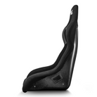 The side of the black Sparco Evo L Carbon X Racing Seat.