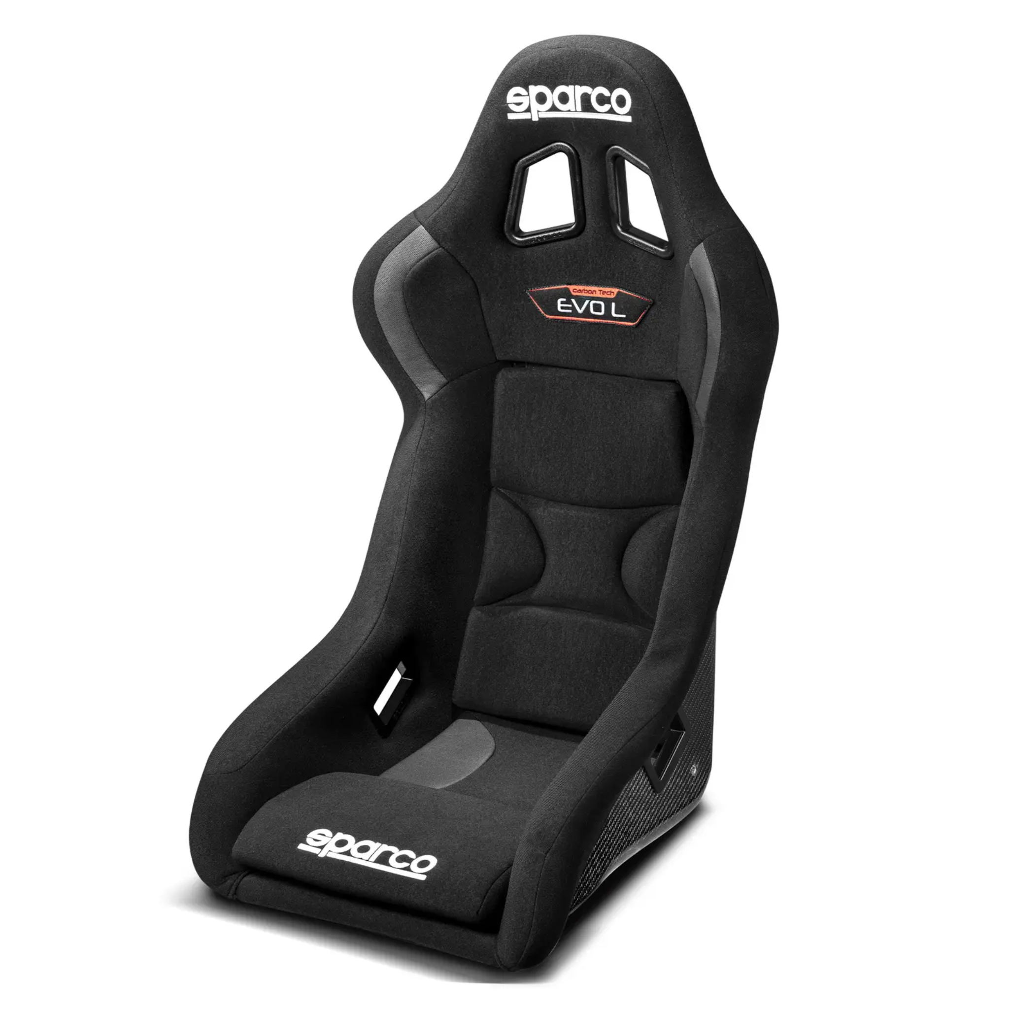 The black Sparco Evo L Carbon X Racing Seat.