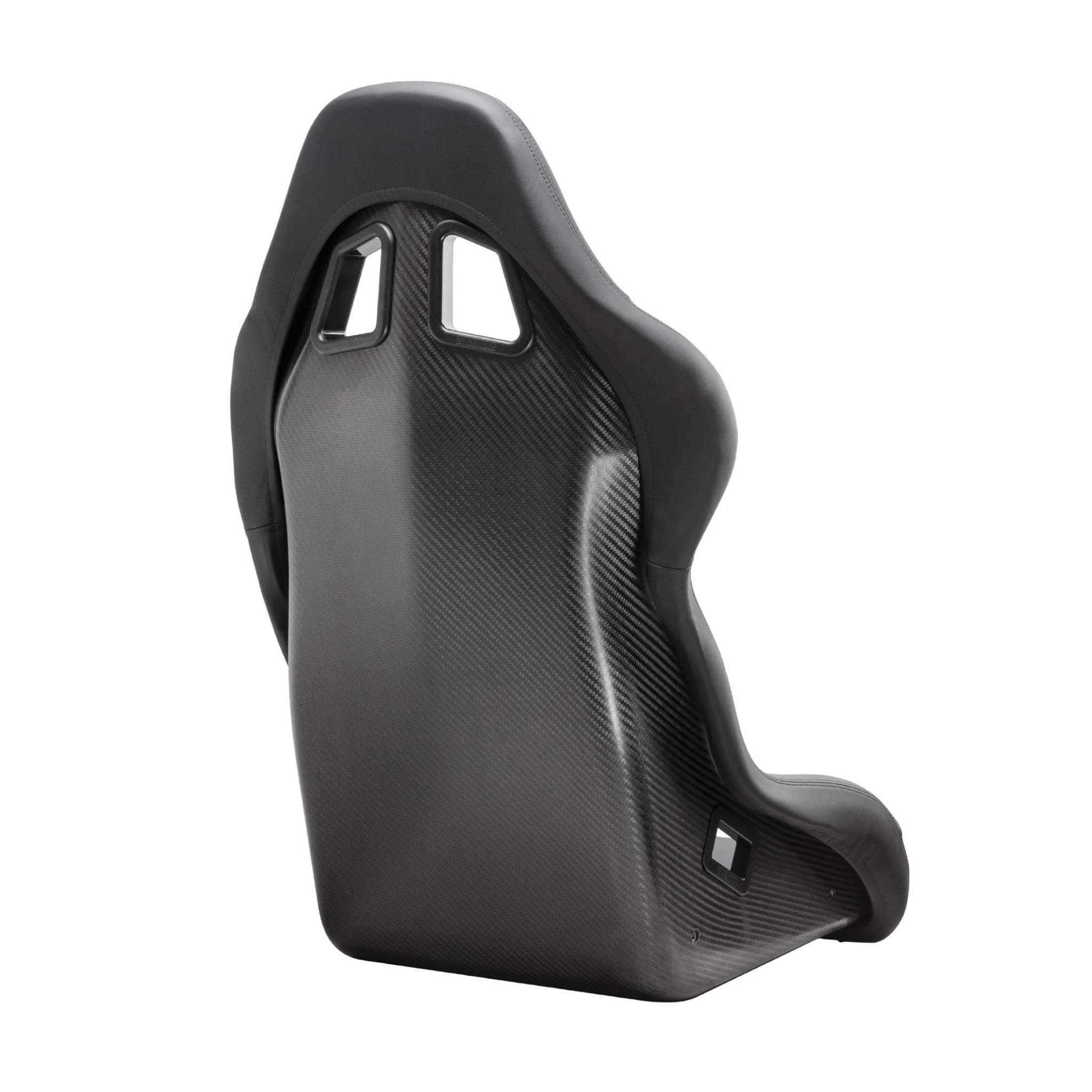 The back of the Sparco Evo L Performance Carbon Racing Seat.