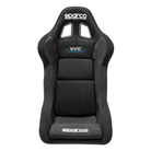 The front of the black Sparco Evo QRT Fiberglass Racing Seat.