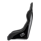 The side of the black Sparco Evo QRT Fiberglass Racing Seat.