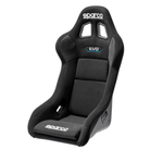 The black Sparco Evo QRT Fiberglass Racing Seat.
