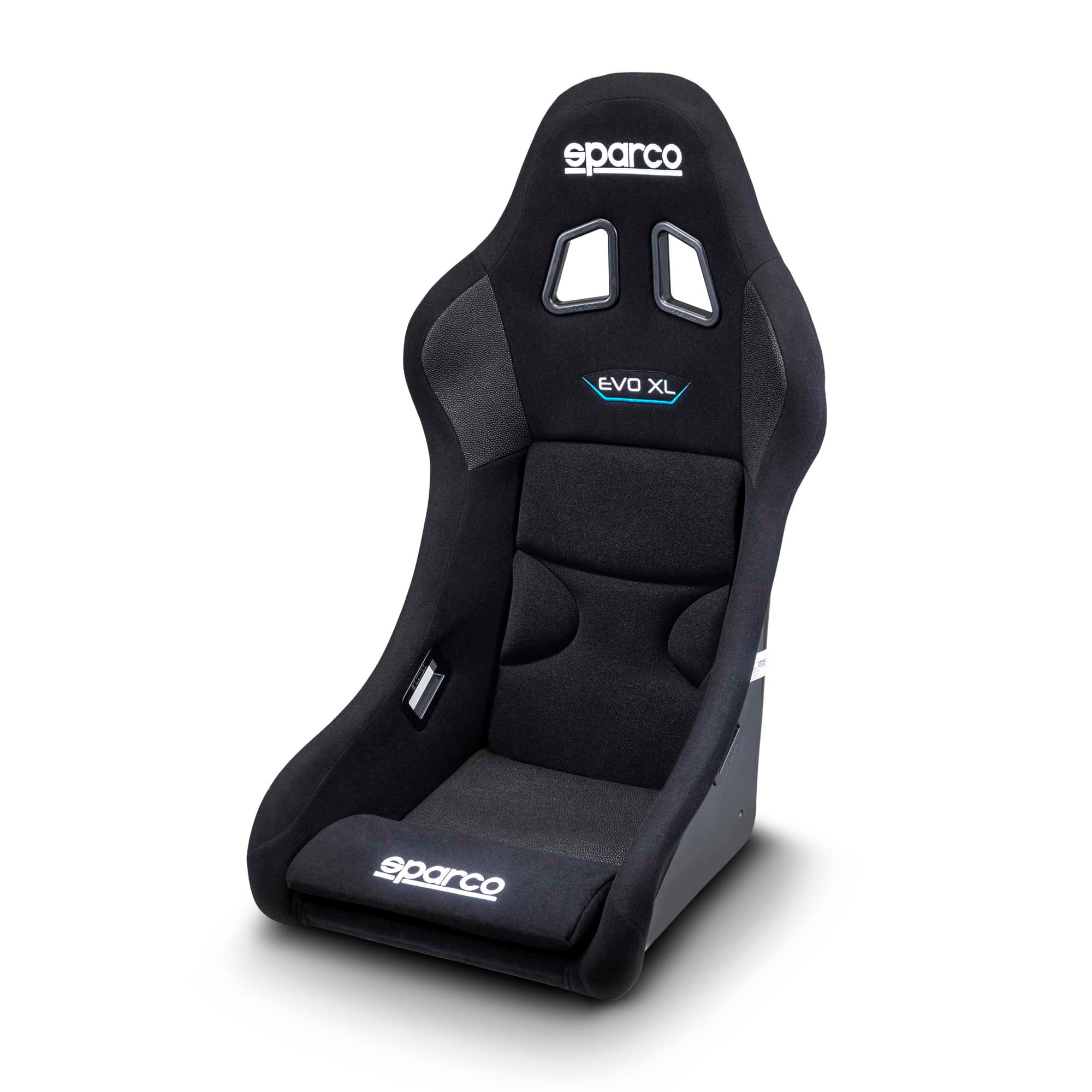 The front of the Sparco Evo XL QRT Fiberglass Racing Seat.