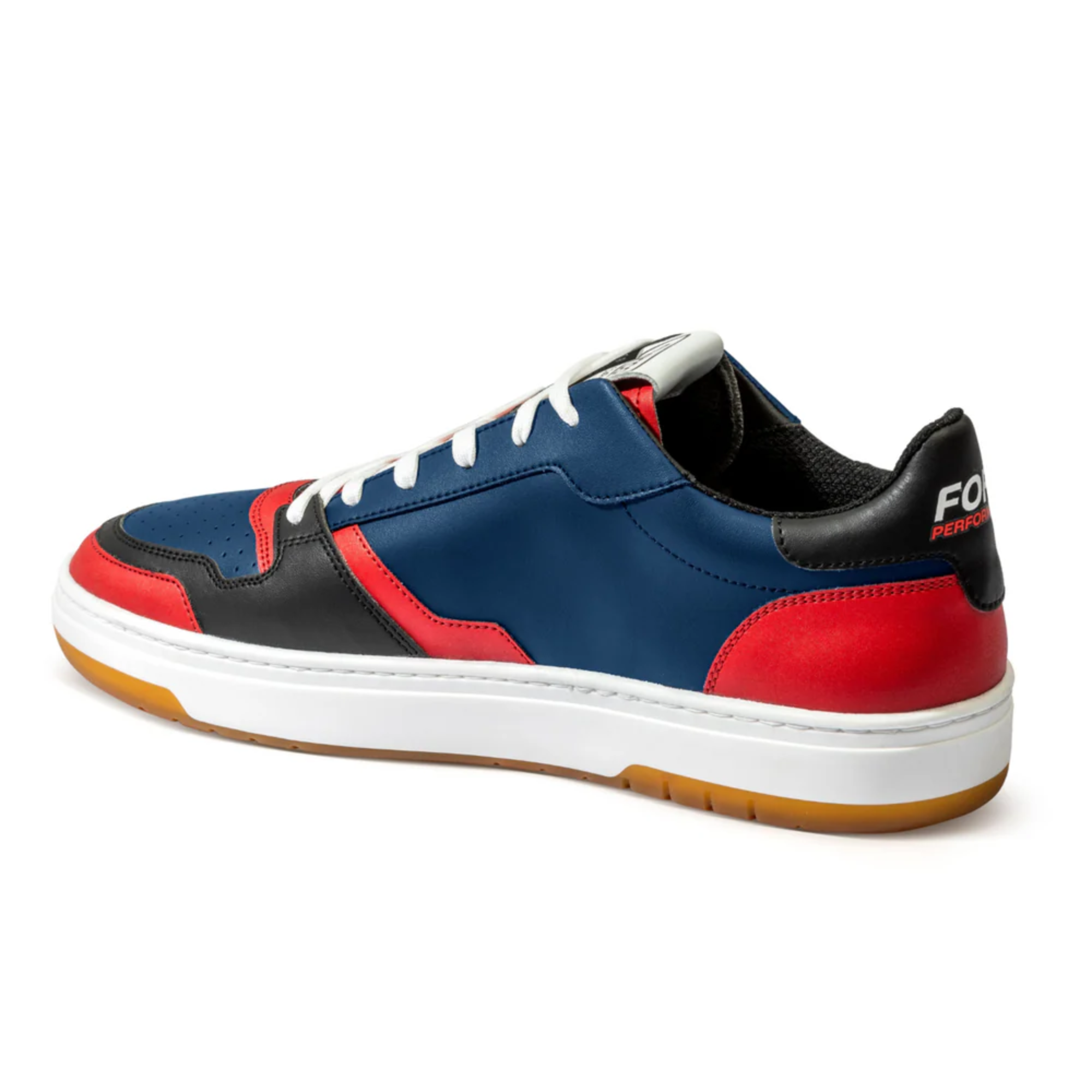 The blue, red and black Sparco Ford Performance S-Urban Shoes showing the inside of the shoes.