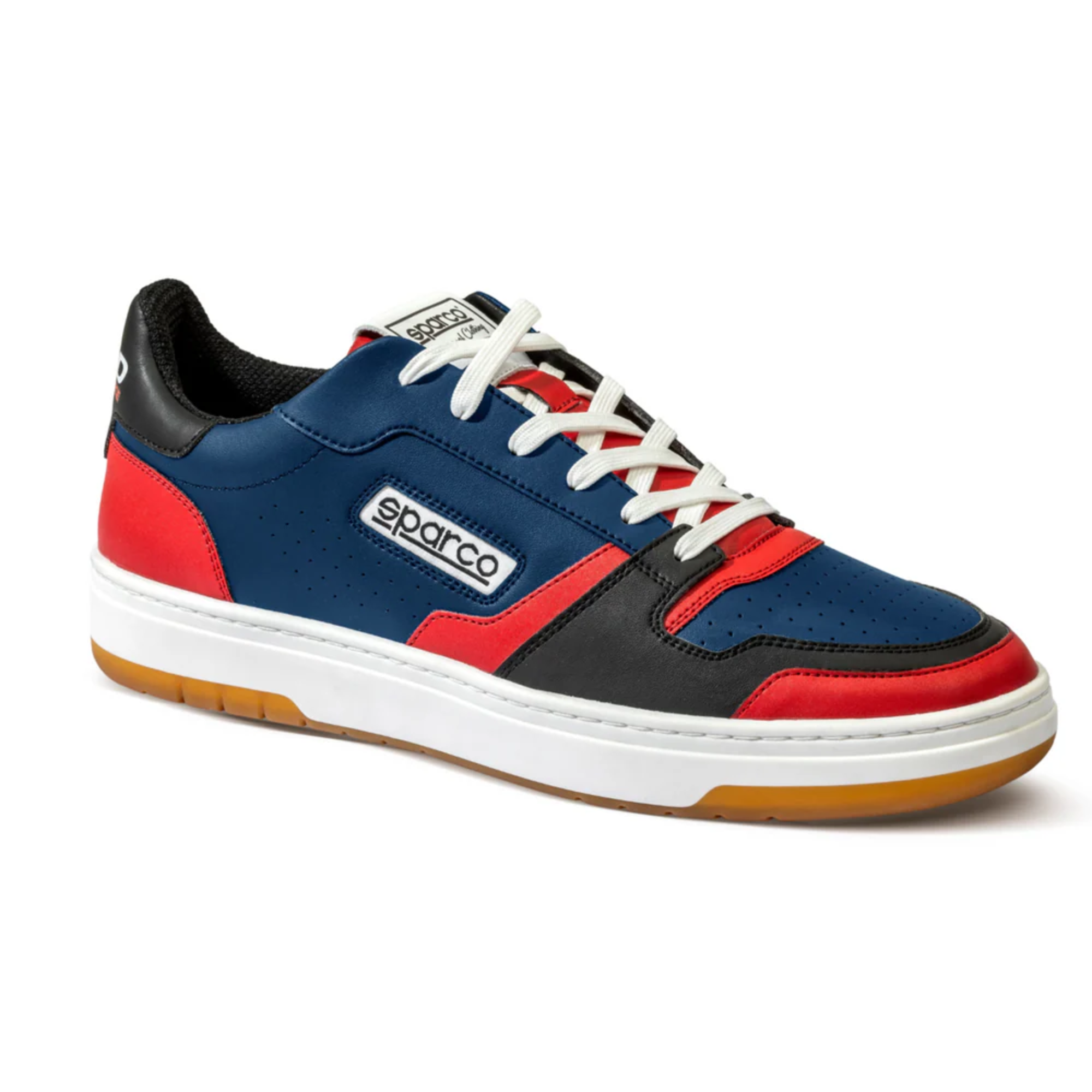 The blue, red and black Sparco Ford Performance S-Urban Shoes.