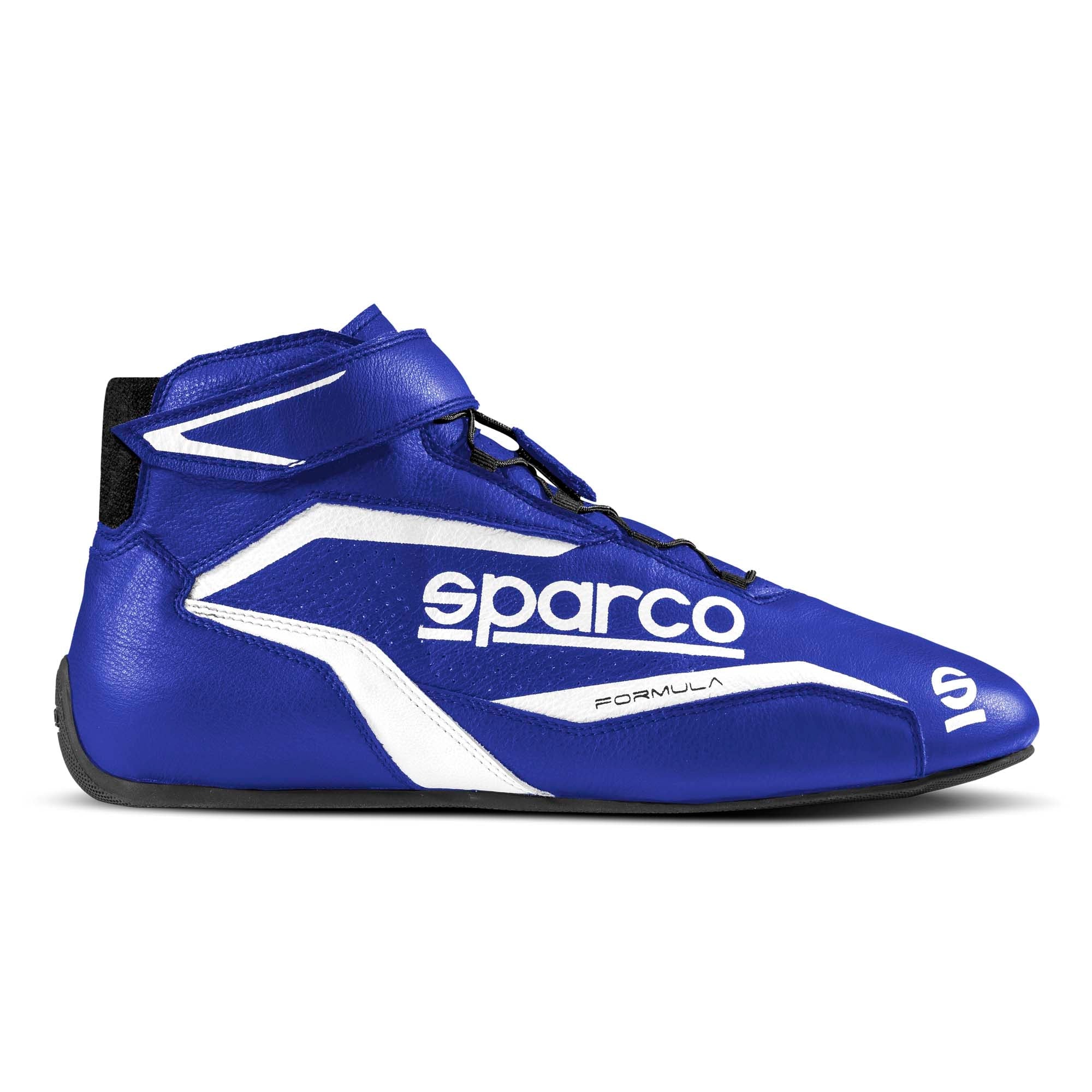The blue and white Sparco Formula Racing Shoes.