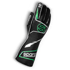 The black and green Sparco Futura Racing Gloves.