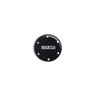 The Sparco Gloss Carbon Steering Wheel Horn Delete Plate.