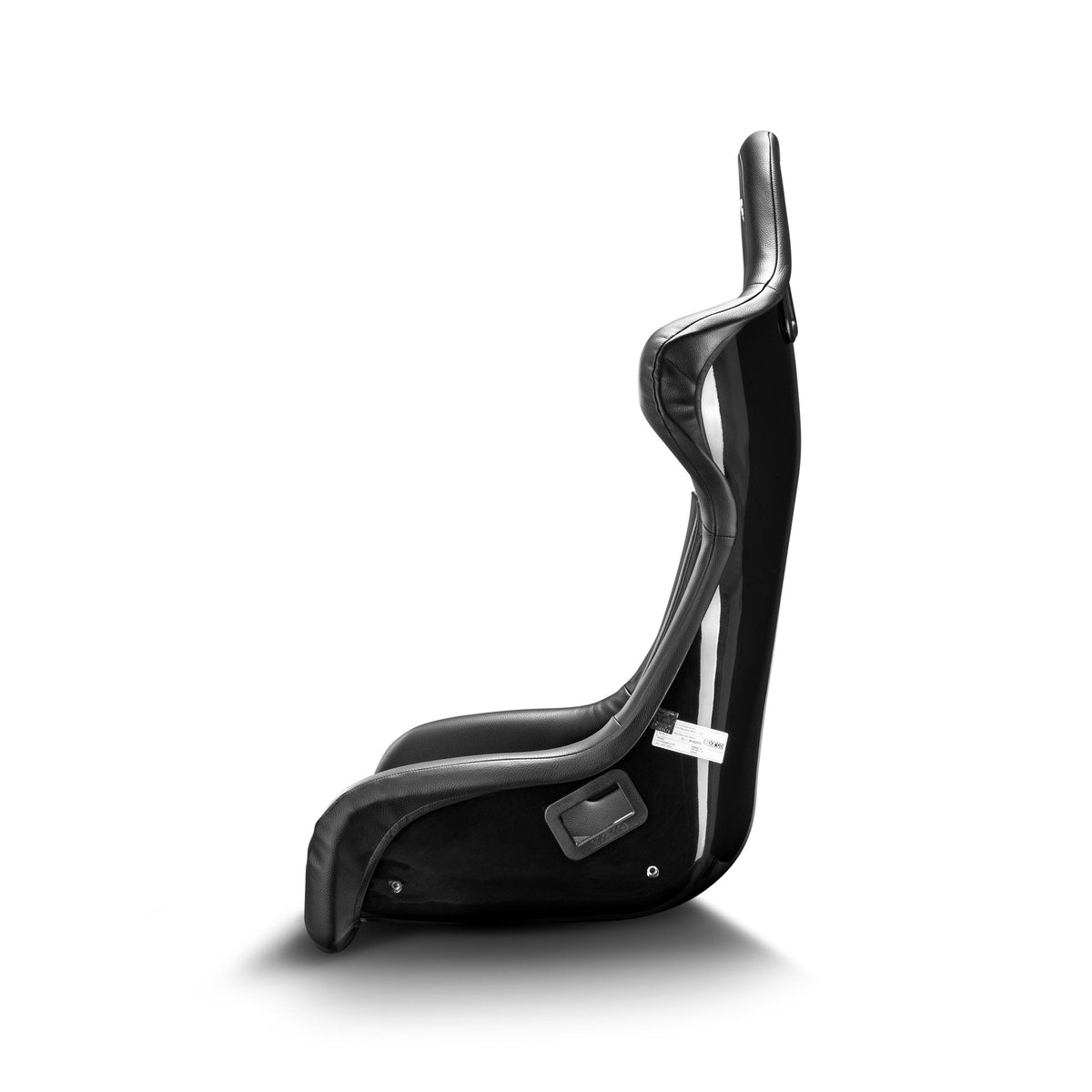 The side of the Sparco Grid QRT Sky Fiberglass Racing Seat.