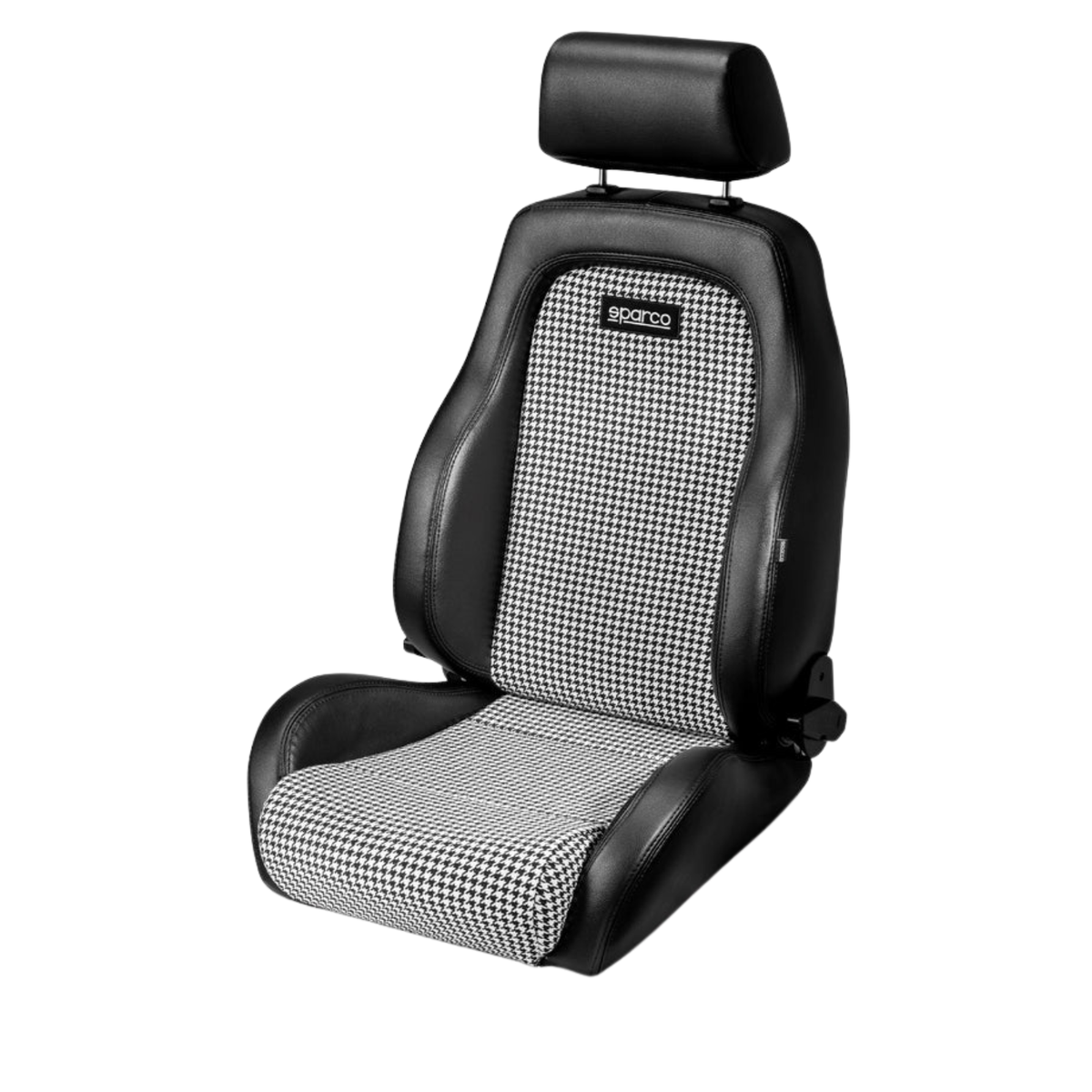 The black and white (houndstooth) Sparco GT Seat.