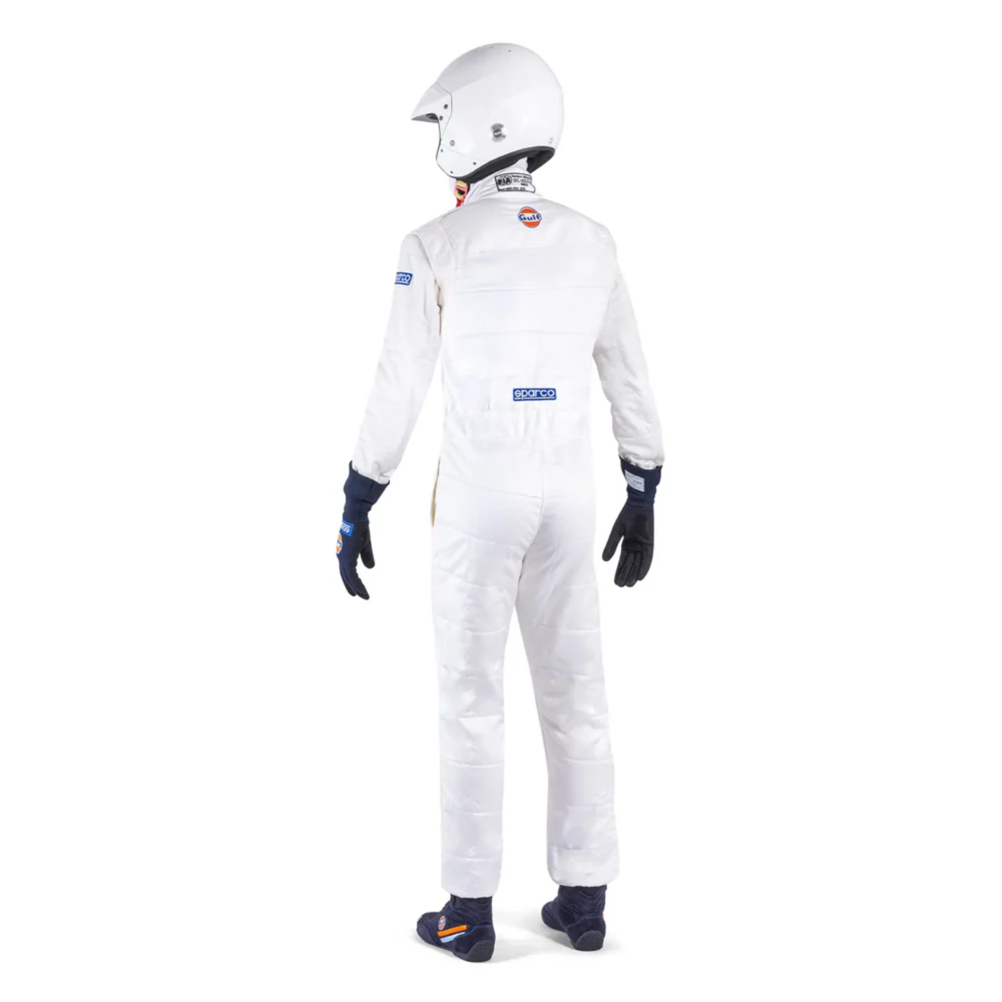 The back of the Sparco Gulf Competition Racing Suit.