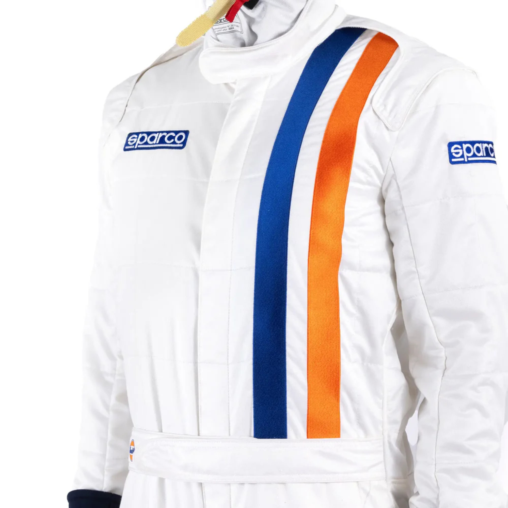 The chest of the Sparco Gulf Competition Racing Suit.