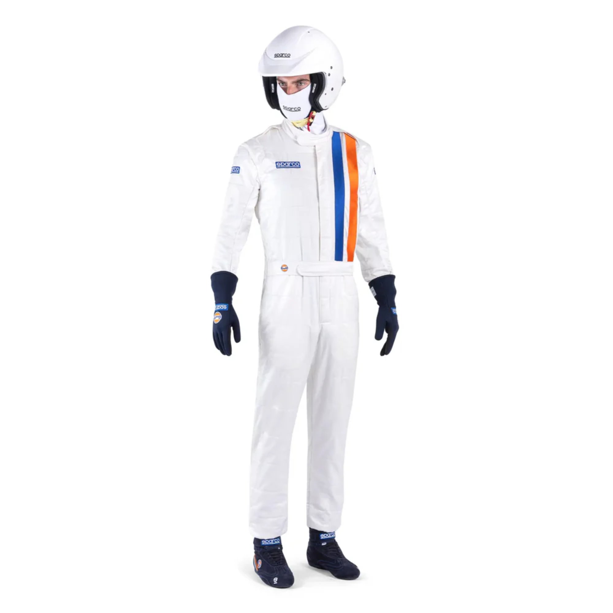 The front of the Sparco Gulf Competition Racing Suit.