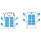 A diagram showing the cooling effects of the Sparco Ice-Vest Cooling Vest.