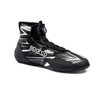 The black and white Sparco K-Rapid Karting Shoes from Sparco.